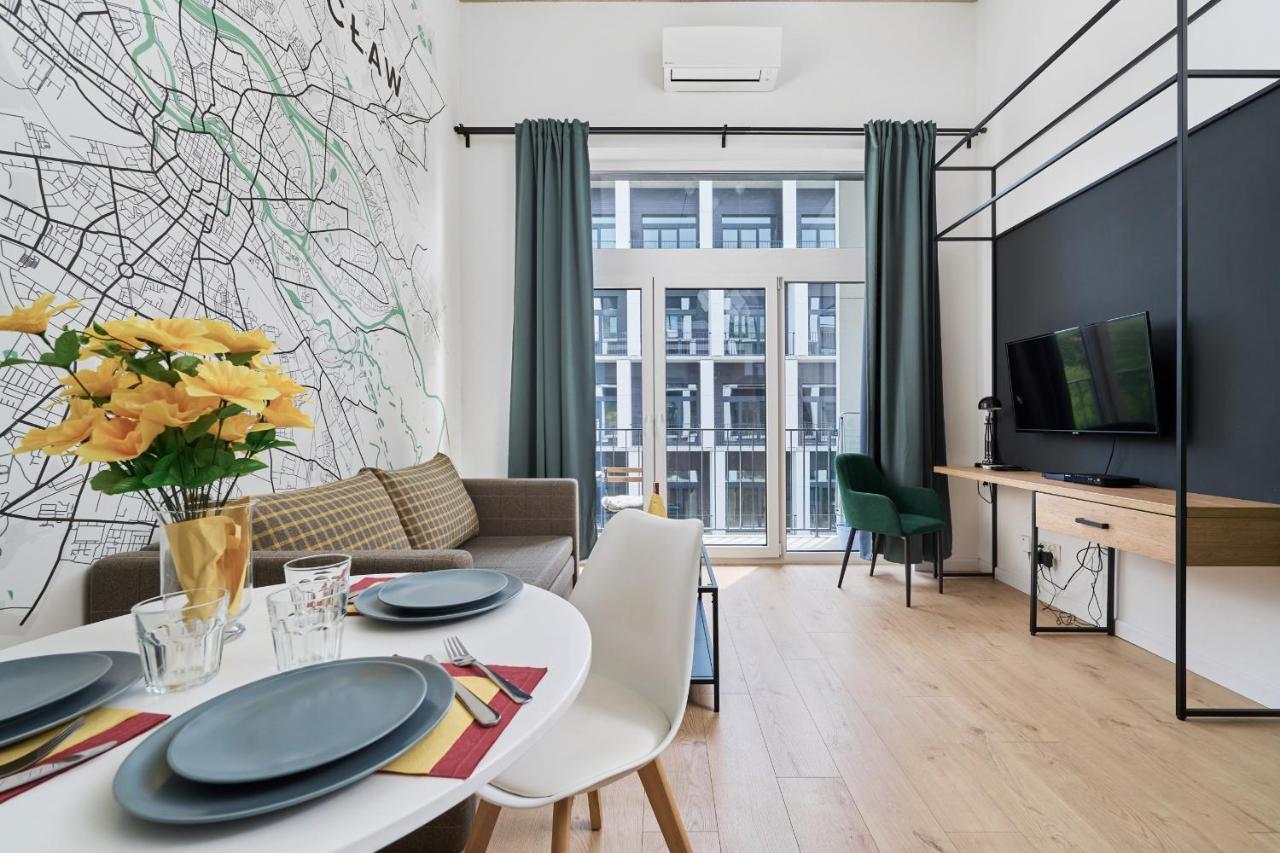 Mezzanine Studio Apartments Zarembowicza Wroclaw Airport By Renters Exterior foto