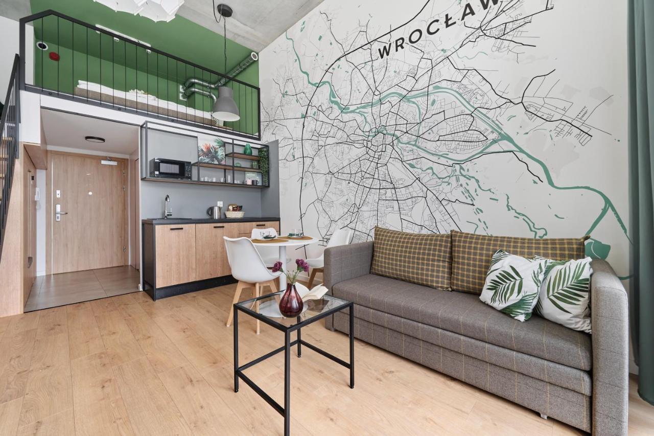 Mezzanine Studio Apartments Zarembowicza Wroclaw Airport By Renters Exterior foto